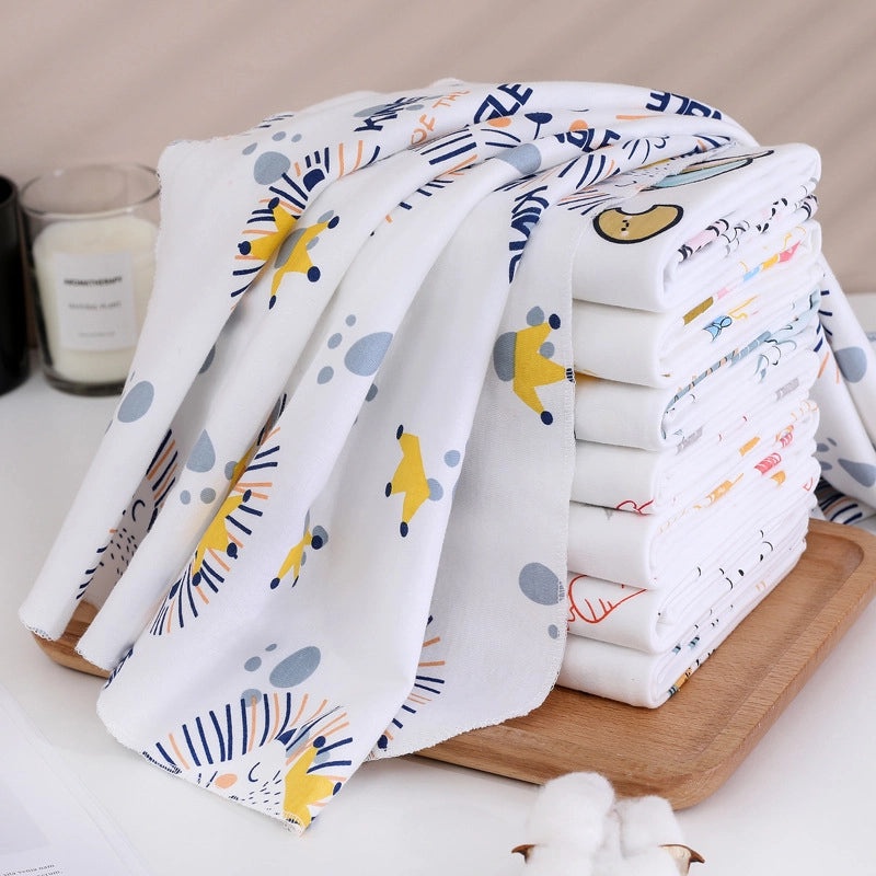 Adorable Cartoon Print Cotton Baby Blanket Soft Infant Accessory|Baby Blankets & Swaddles