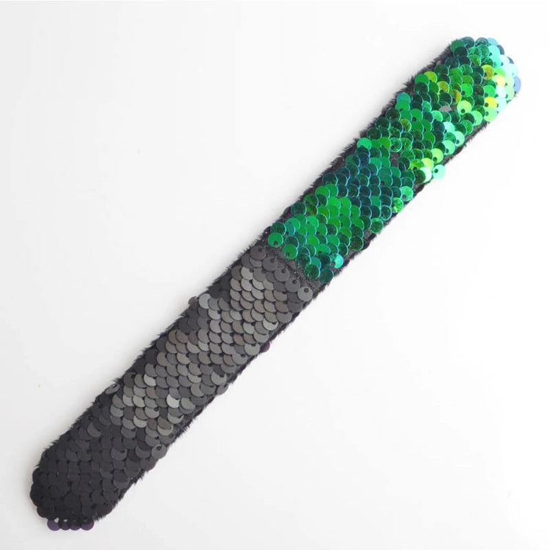 Color-Changing Mermaid Sequin Snap Ring Bracelet for Kids | Children's Toys & Birthday Gifts