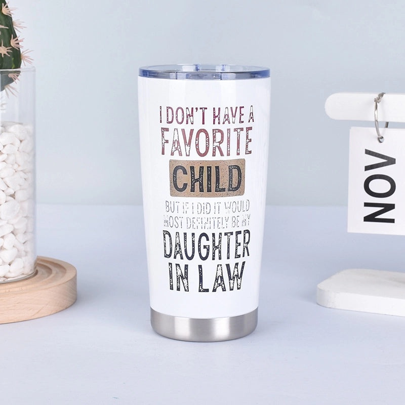 Stainless Steel 304 Thermos Cup with Animal Letter Design Casual Style 1 Piece | Drinkware & Accessories