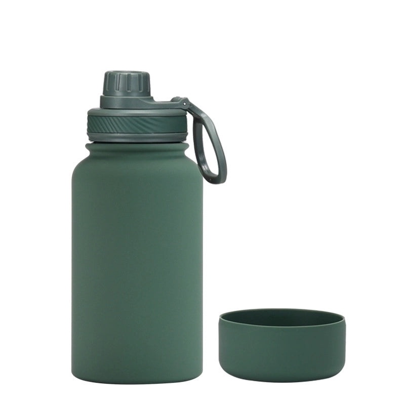 Stylish Solid Color Stainless Steel Water Bottle with Silicone Sleeve 1 Piece|Drinkware & Bottles