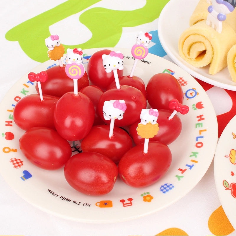 Japanese Resin Kids Fork Set Cute Animal Bread Fruit Design|Children's Tableware