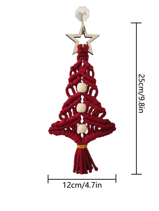 Handmade Woven Christmas Tree Wall Hanging Decoration Simple Home Craft Ornament|Home Decor & Crafts