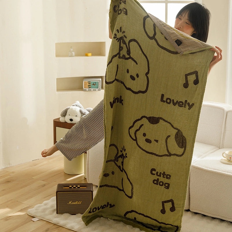 Premium Cotton Gauze Blanket Four-Layer Soft Baby Quilt Multifunctional Bath Towel Sofa Throw|Home Textiles