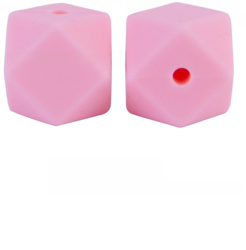 17mm Silicone Octagonal Beads for Pacifier Chains DIY Accessories | Baby & Mom Essentials