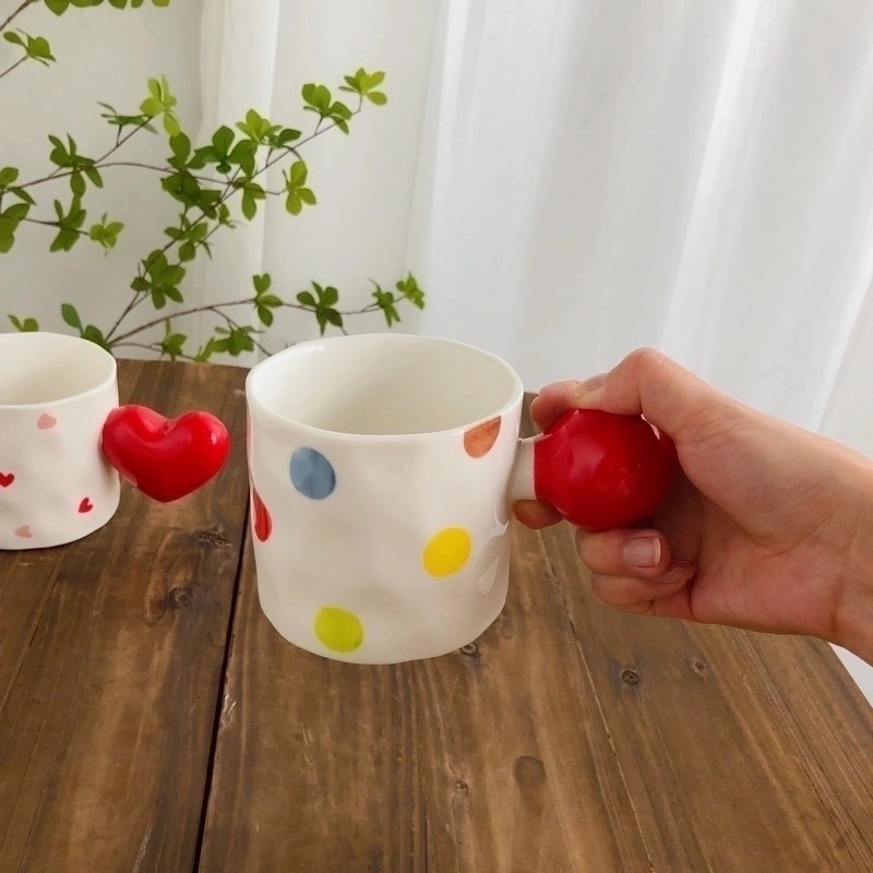 Stylish White Porcelain Water Bottle with Cartoon Design 1 Piece|Drinkware & Bottles