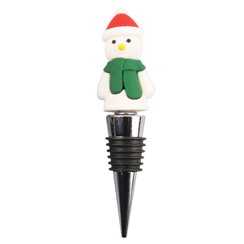 Festive Cartoon Wine Bottle Stopper PVC Aluminium Alloy 1 Piece|Kitchen & Dining Accessories