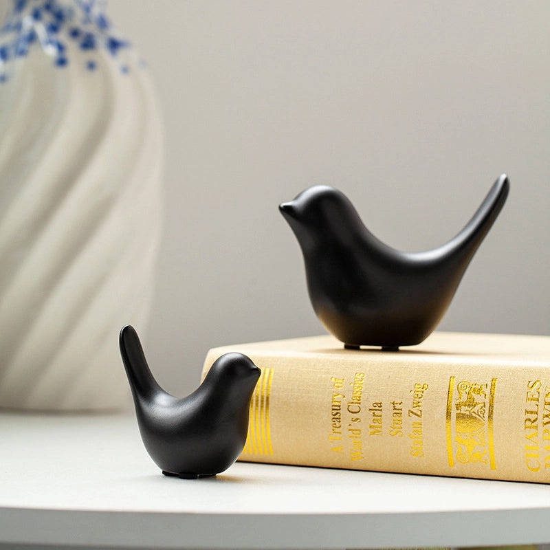 Nordic Minimalist Ceramic Bird Abstract Sculpture for Home Decor|Home Decorations