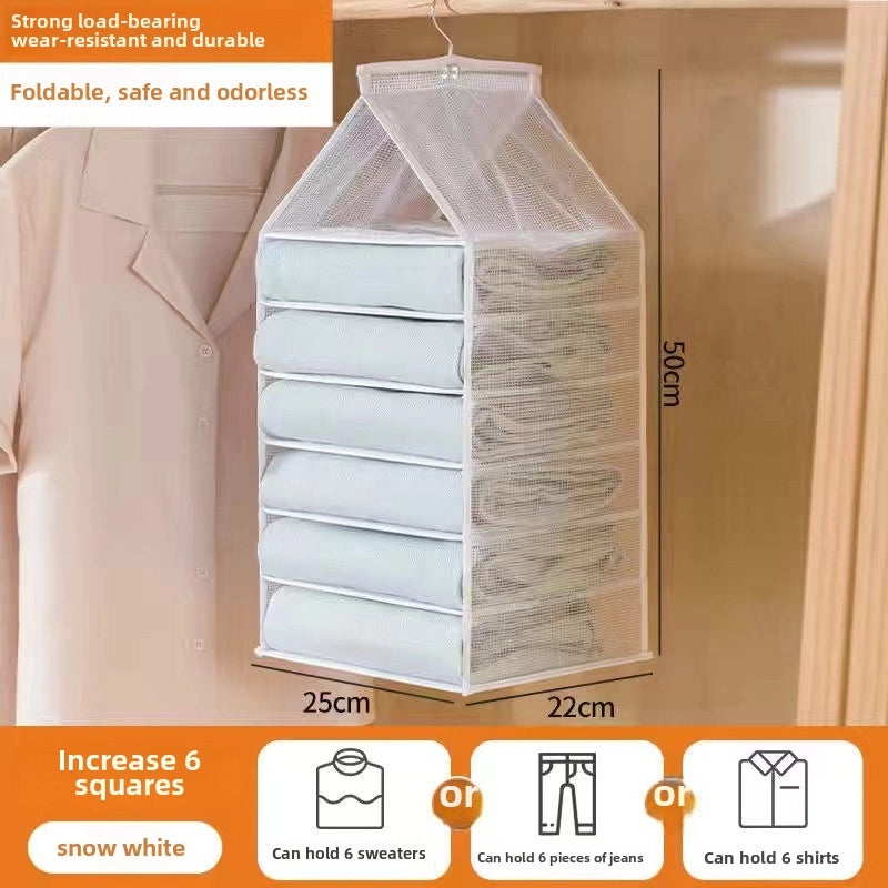 Hanging Pants Storage Bag Organizer for Wardrobe | Home Storage & Organization