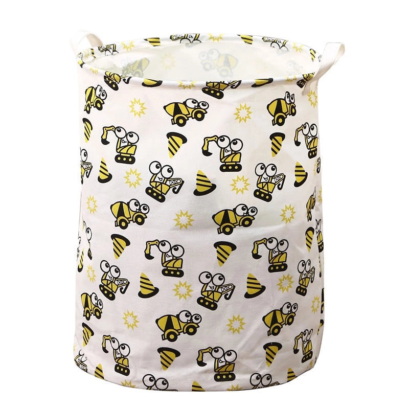 Large Waterproof Laundry Basket with Colorful Print|Home Storage & Organization