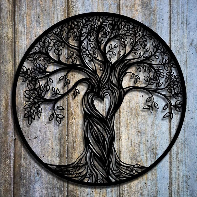 Black Metal Tree of Life Wall Art | Home Decor