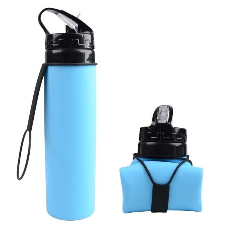 Stylish Solid Color Silicone Water Bottle | Outdoor Drinking Bottles
