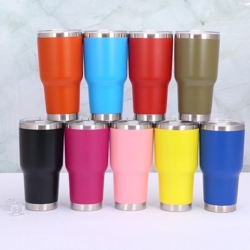 Stainless Steel Water Bottle Single Piece Casual Solid Color | Drinkware & Hydration