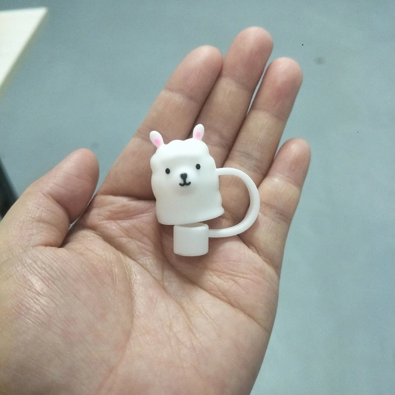 10mm Glass Straw Dust Cover Stainless Steel Cap for Large Diameter Straws Milk Tea Accessories|Drinkware Accessories