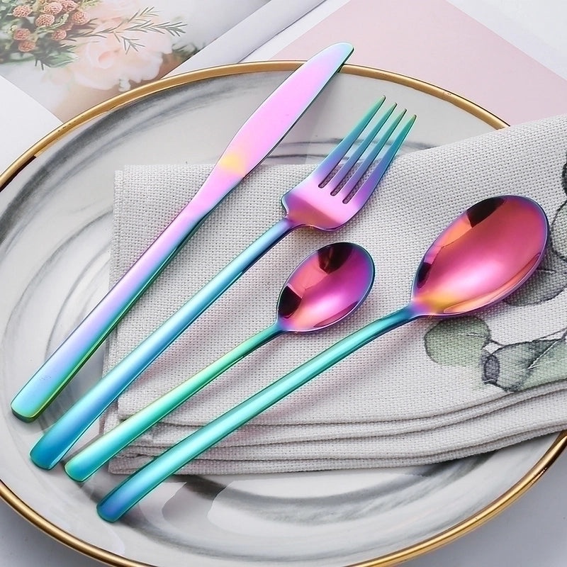Elegant Minimalist Stainless Steel Flatware Set|Dining & Kitchenware
