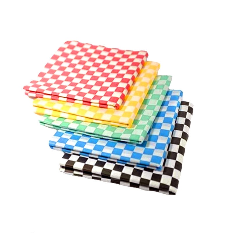 Plaid Printed Oil-Resistant Paper for Hamburgers and Sandwiches | Food Wrapping & Packaging Supplies