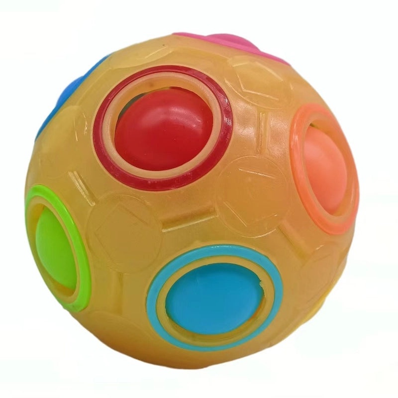 Puzzle Palm 12-Hole Football Puzzle Ball Puzzle Cube Glow Gyro Toy | Puzzle & Brain Teasers