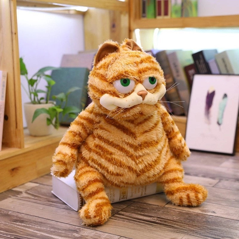 Chubby Cat Plush Toy Cute Fat Cat Tiger Doll Soft Stuffed Animal|Plush Toys & Collectibles