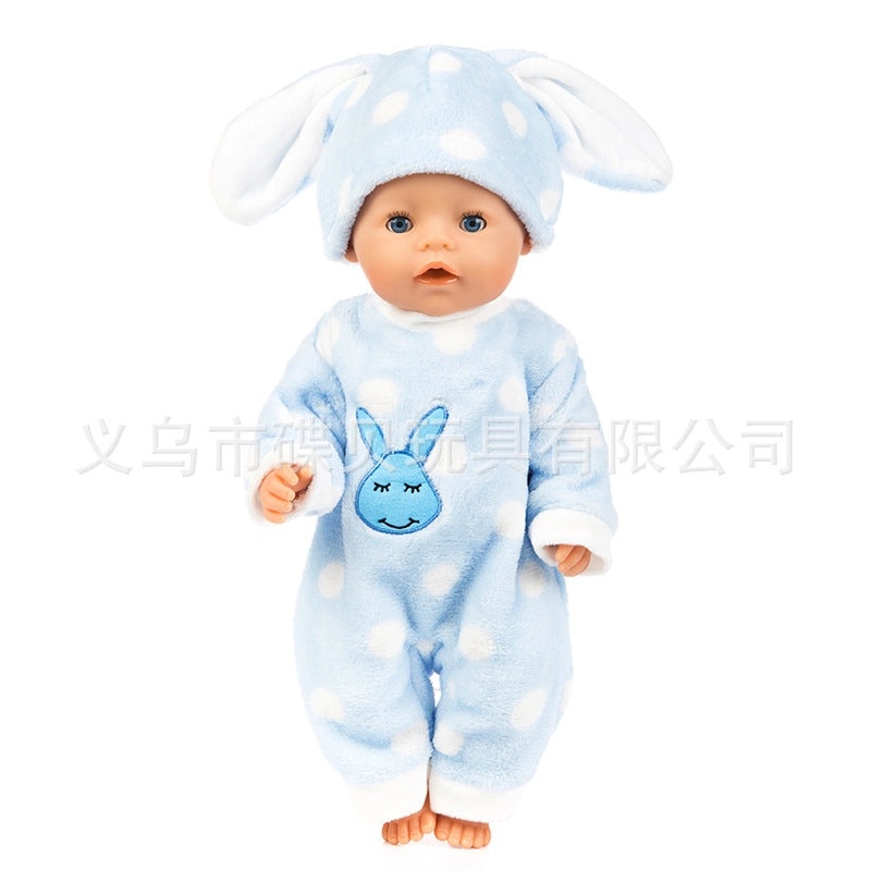 18 Inch American Girl Doll Clothes Rabbit and Frog Outfit Simulation Doll Apparel|Doll Clothing & Accessories