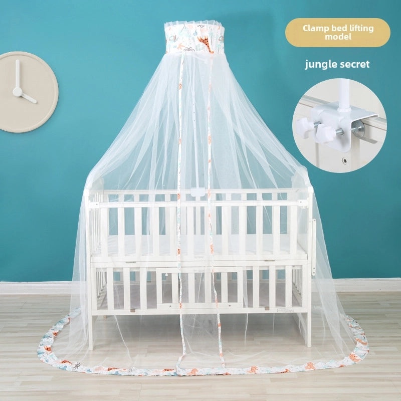 儿童床防蚊蚊帐带支架 新款宝宝婴儿防蚊罩通用夹扣设计 | 家居生活用品