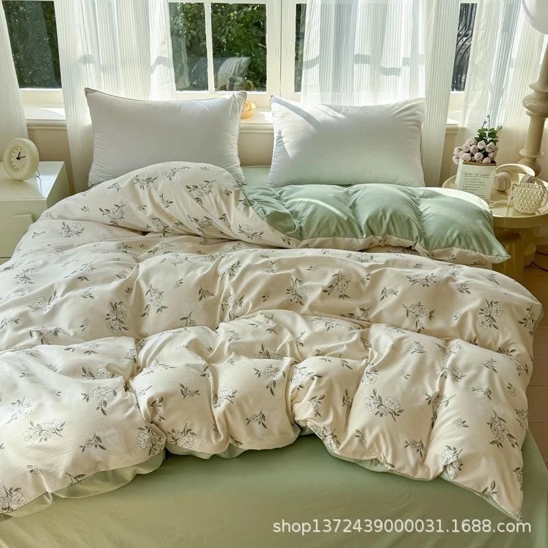 Floral Cotton Knitted Bedding for Couch & Sofa | Home Decor & Bedding