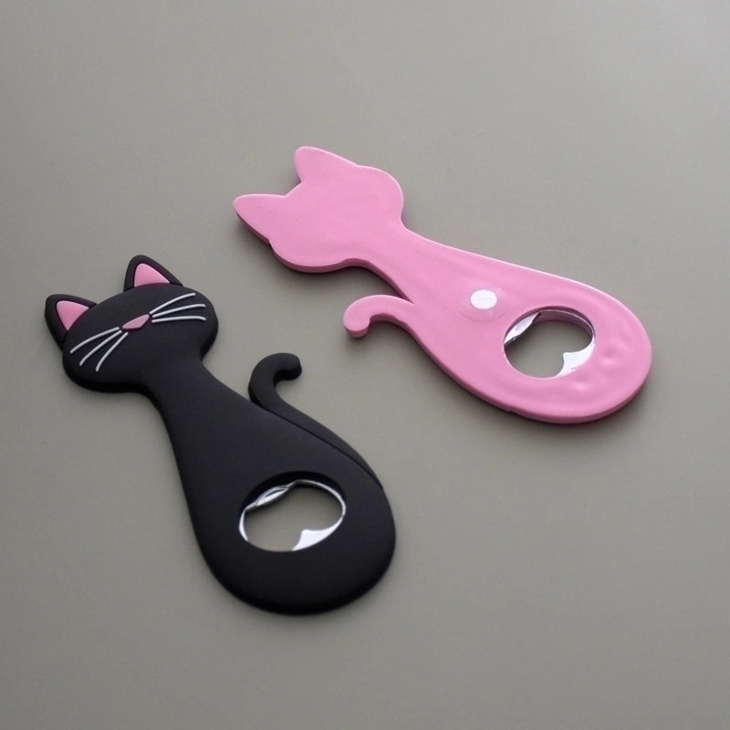 Minimalist Cat Design Stainless Steel Can Opener with Soft Grip|Kitchen Gadgets & Tools
