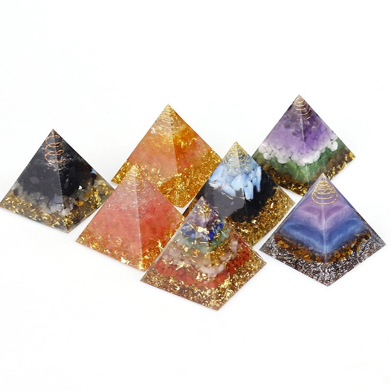 Minimalist Pyramid Resin Crystal Decoration for Home or Office | Home Decor