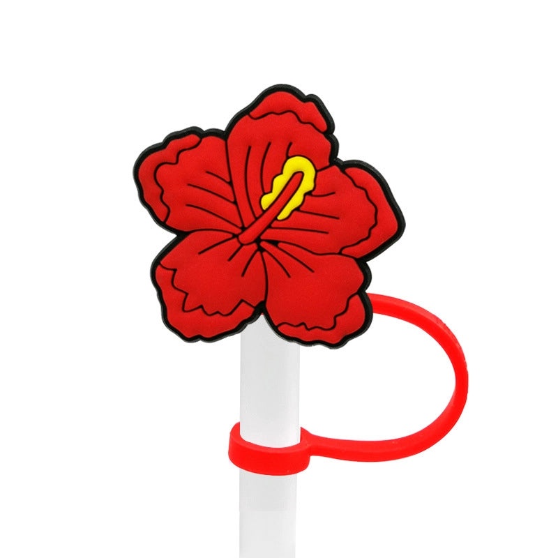 Chic Floral PVC Straw Decorative Cap for Casual Wear | Accessories & Hats