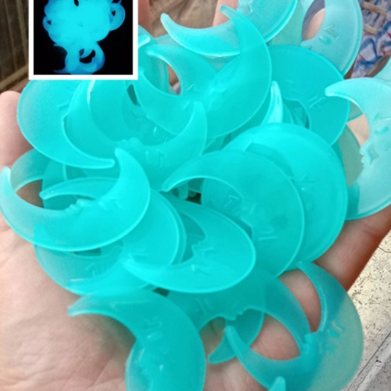 3-8cm Glow in the Dark Star and Moon Wall Stickers for Kids' Rooms, Fluorescent 3D Decorative Decals|Home Decor & Wall Art