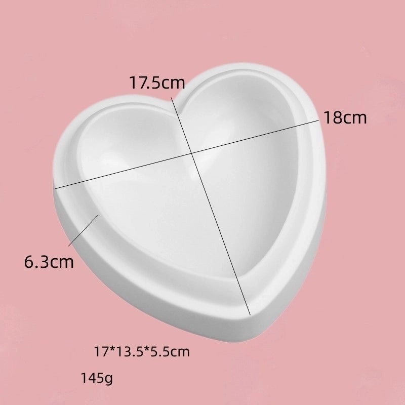 Geometric Heart Shaped Rose Silicone Mold for Kitchen Baking and Crafts | Kitchen Tools & Gadgets