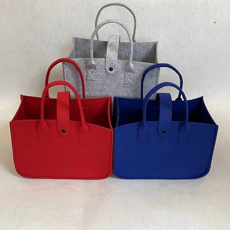 Elegant Women's Felt Square Buckle Handbag for Streetwear | Fashion Handbags & Accessories