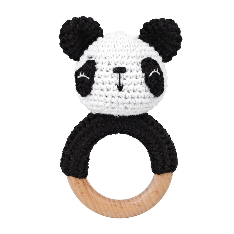 Baby Crochet Animal Rattle Soft Knitted Cartoon Doll Teething Toy for Infant Comfort|Baby Toys & Teethers