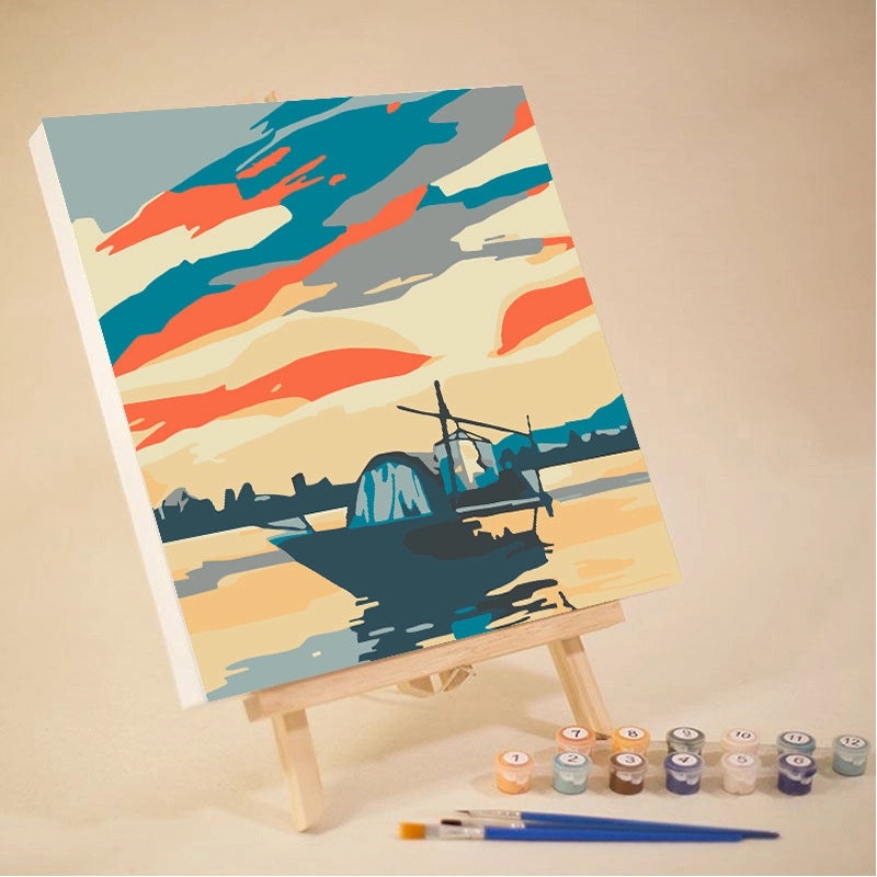 10-12 Color High Quality Pigment Set for DIY Digital Oil Painting Landscape | Painting Supplies