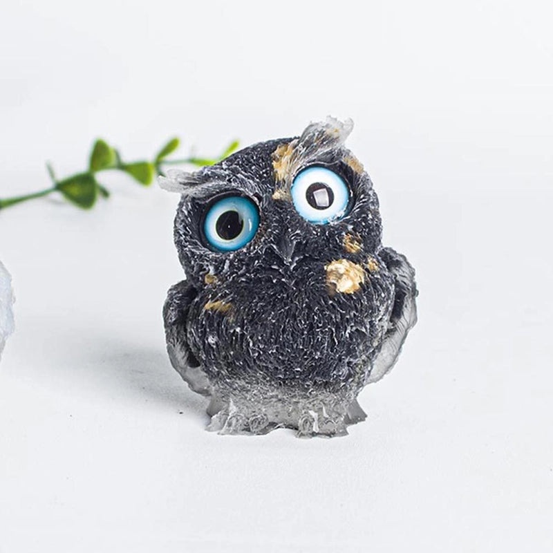 Minimalist Owl Gemstone Agate Decor Crystal Figurines for Home|Home Decor Ornaments