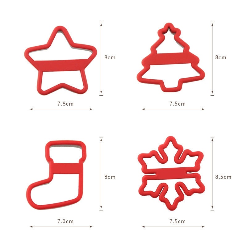 Cute Christmas Tree Star Silica Gel Bakeware Mold for Holiday Baking | Kitchen & Baking Accessories