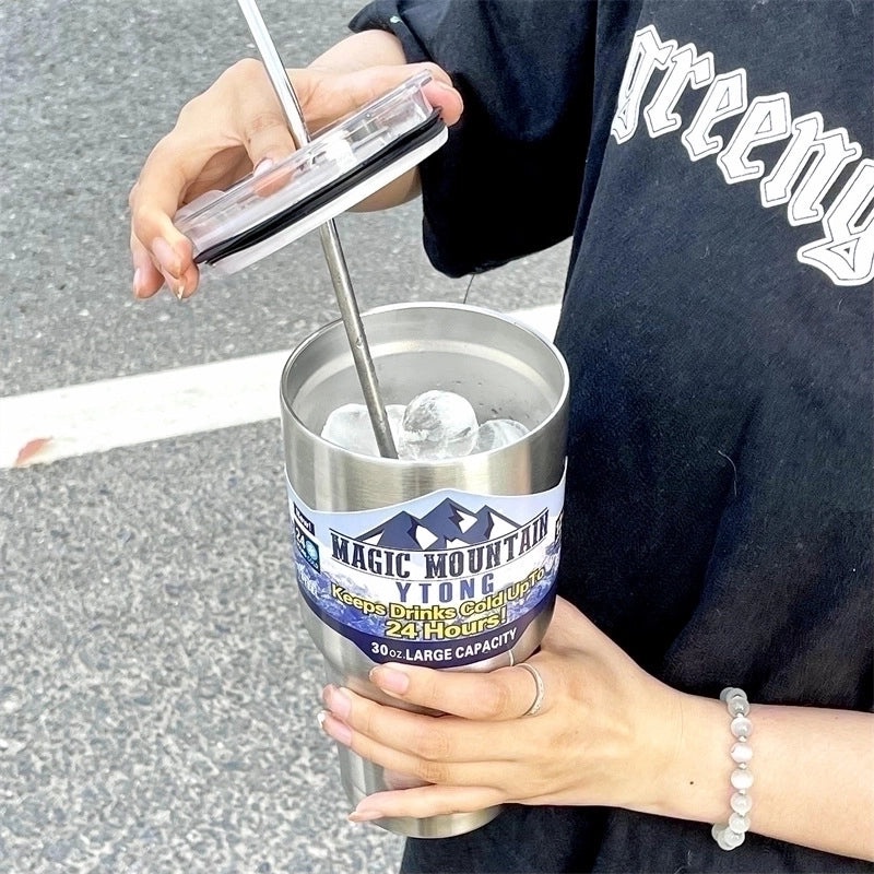 Insulated Stainless Steel Thermos Mug in Solid Colors for Everyday Use|Drinkware & Thermoses