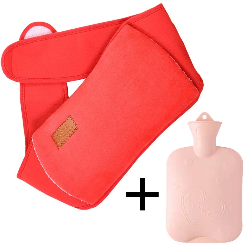 Plush Hot Water Bag with Protective Belt for Waist and Hands Warmth | Home & Personal Care