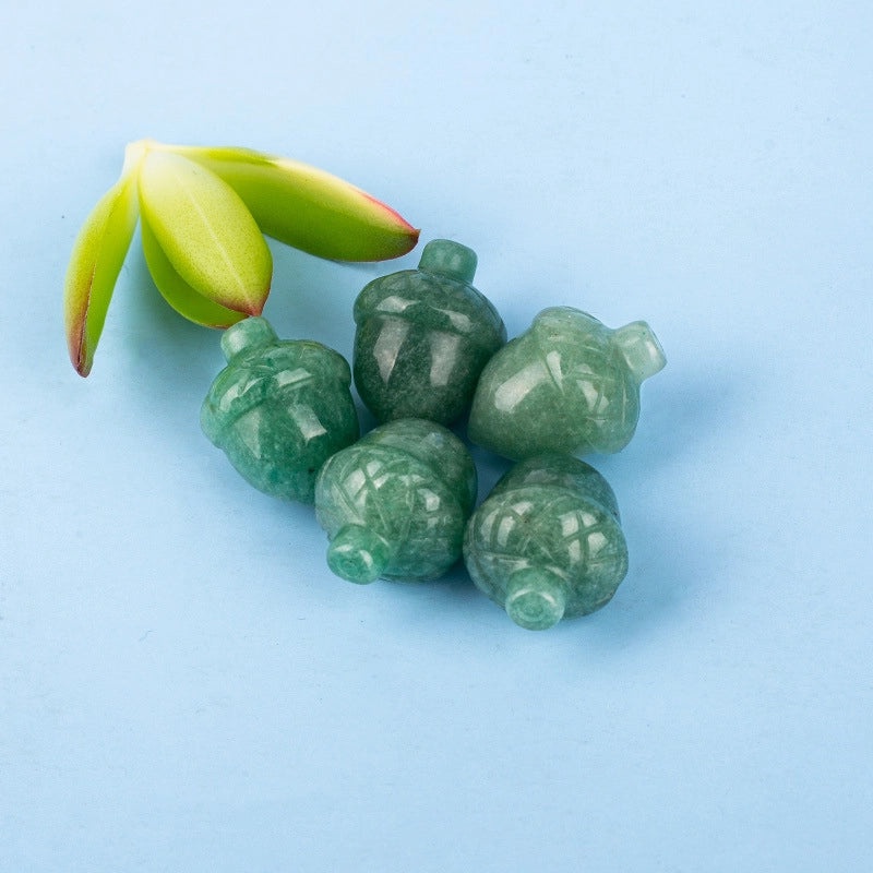 Minimalist Pine Cone Ornaments with Tiger Eye Gemstones | Home Decor Artificial Decorations|Home & Living