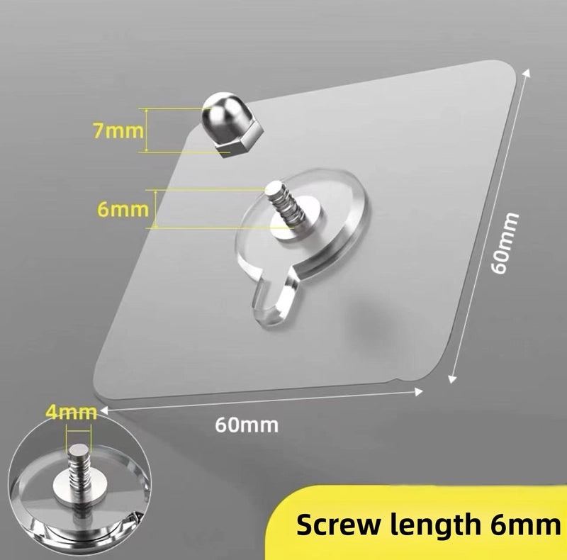 Punch-free Strong Adhesive Screw Stickers for Photo Frames and Hooks | Home Decor Accessories