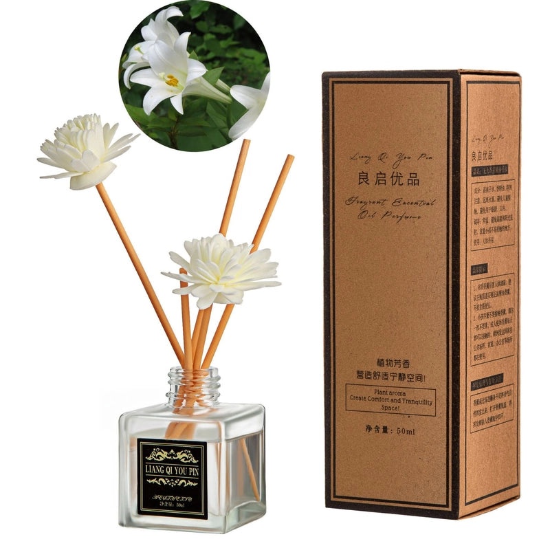 Minimalist Liquid Letter Rattan Home Scent Diffuser|Home Fragrance