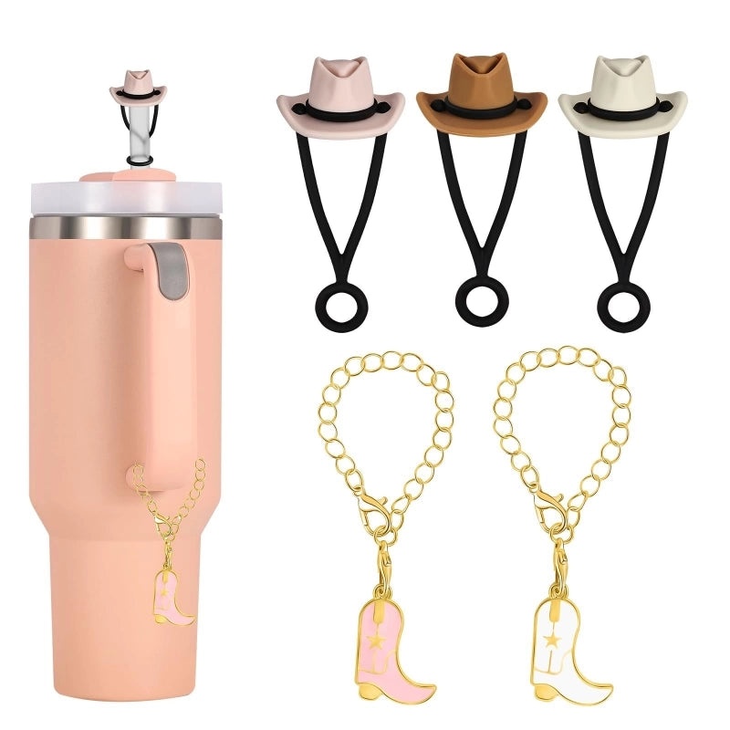 Chic Alloy Cross Hat Straw Decoration Set|Home Decor Accessories