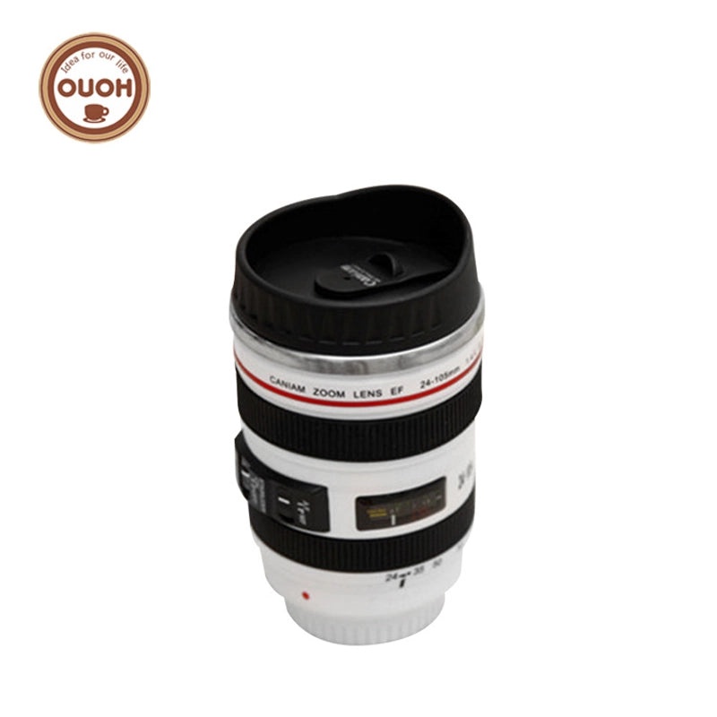 Creative Couple SLR Camera Lens Mug Stainless Steel Insulated Cup Five Generation Gift | Drinkware & Mugs