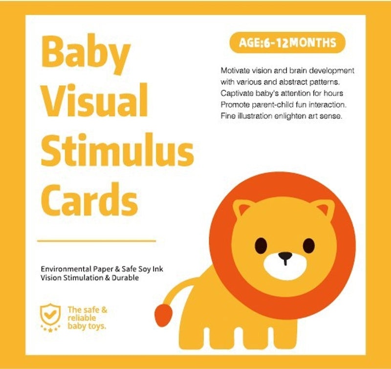 Black and White Baby Visual Stimulation Cards for Early Learning | Early Education Toys