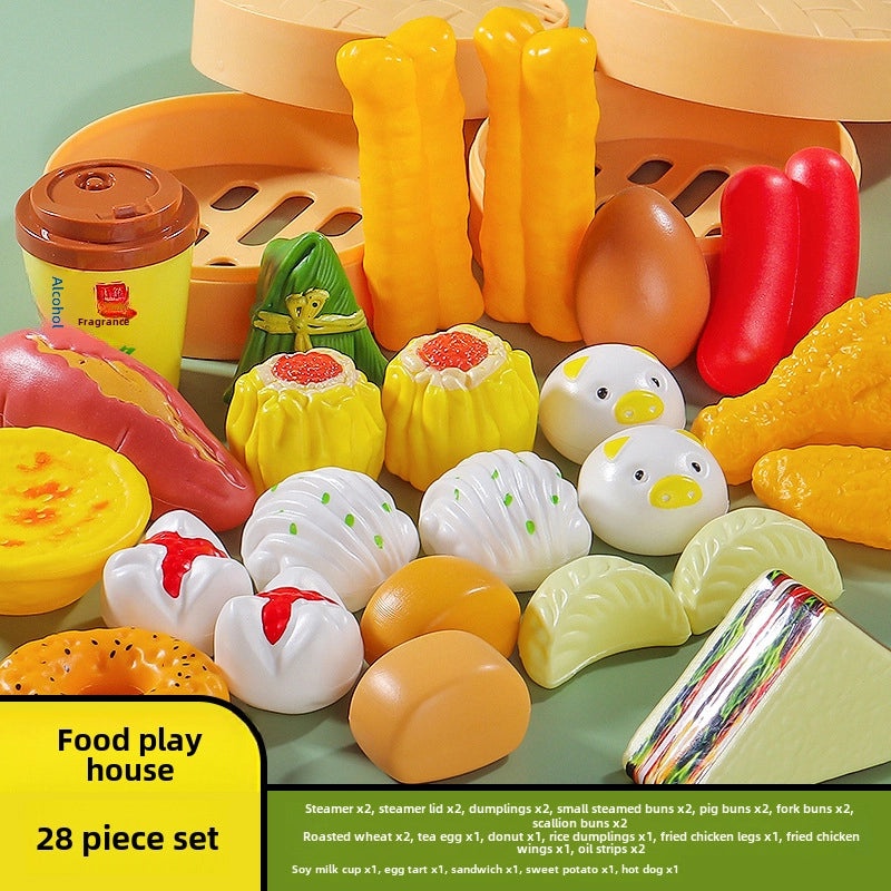 儿童厨房玩具海鲜水果蔬菜烧烤火锅仿真食品套装|儿童玩具