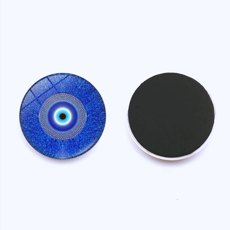 Evil Eye Refrigerator Magnets Blue Glass Crystals 25mm Turkey Magnetic Paper Holders|Home Decor & Kitchen Accessories