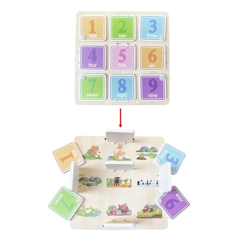 Handmade Educational DIY Accessories Early Learning Pair Matching Board|Educational Toys & DIY Craft Supplies