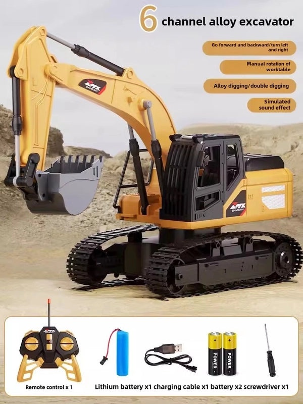 Large Alloy Remote Control Excavator Toy for Boys | Remote Control Toys