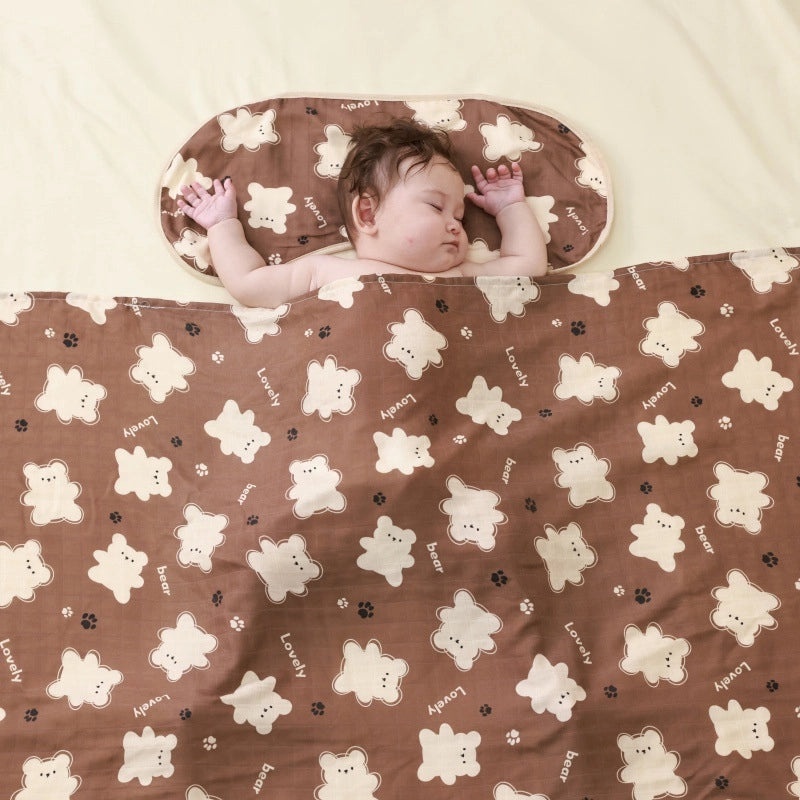 Antibacterial Bamboo Cotton Baby Swaddle Blanket and Bath Towel Set for Newborns Summer Soft Gauze Wrap|Baby Care & Accessories