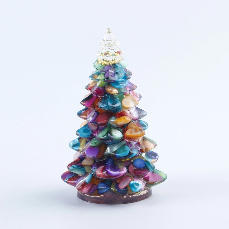 Minimalist Synthetic Resin Christmas Tree Ornaments | Holiday Decorations