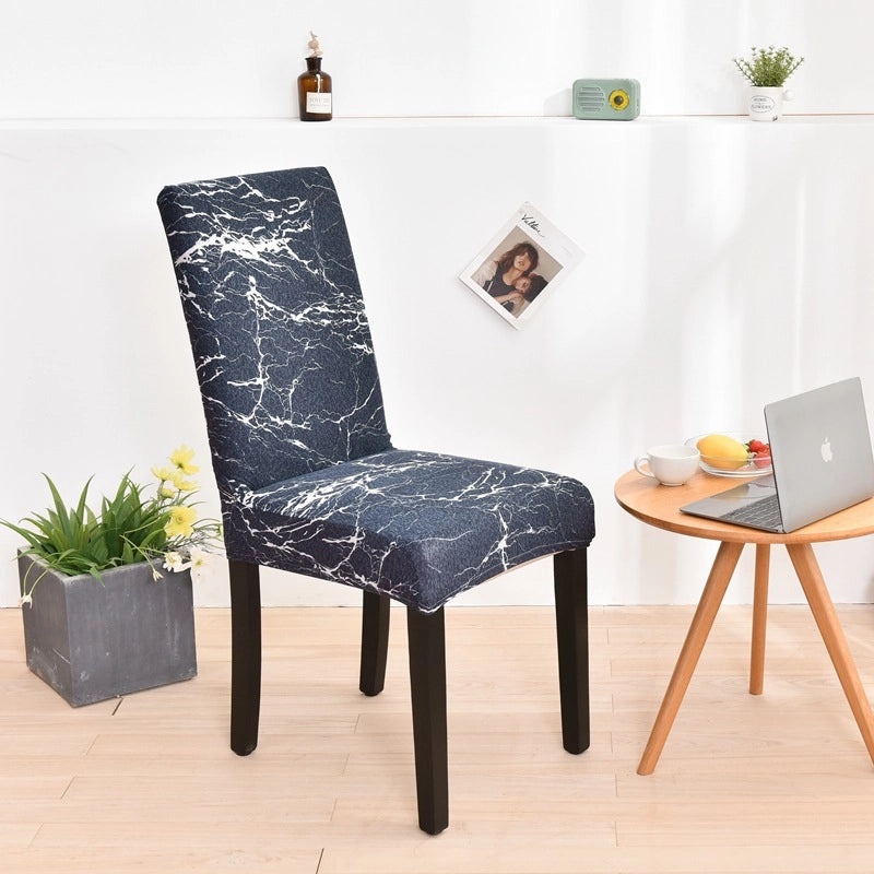 Minimalist Geometric Polyester Chair Cover for Casual Elegant Decor | Home Decor & Furniture Accessories