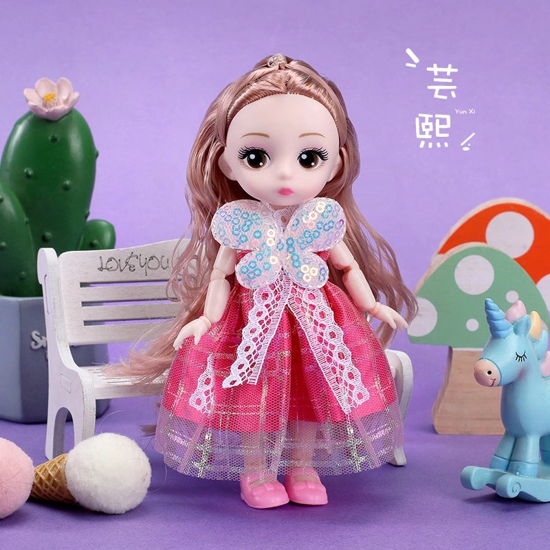 100 Mini 17cm BJD Girl Dolls Princess Toys for Kids Bulk Set|Children's Toys